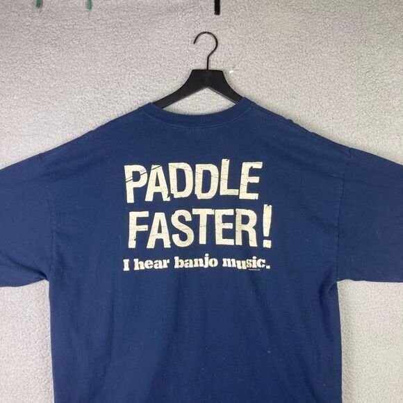 Lake Lure North T-Shirt Mens Size 2XL XXL Adult Blue Graphic Mountain Logo Big‎ - Picture 3 of 8